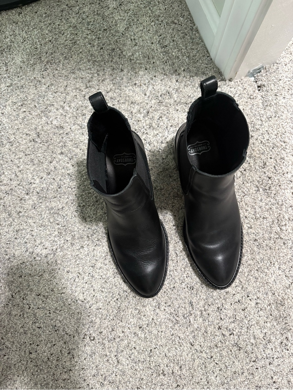 Thursday Boot Company Black Leather Knockout Boots - Picture 5 of 7